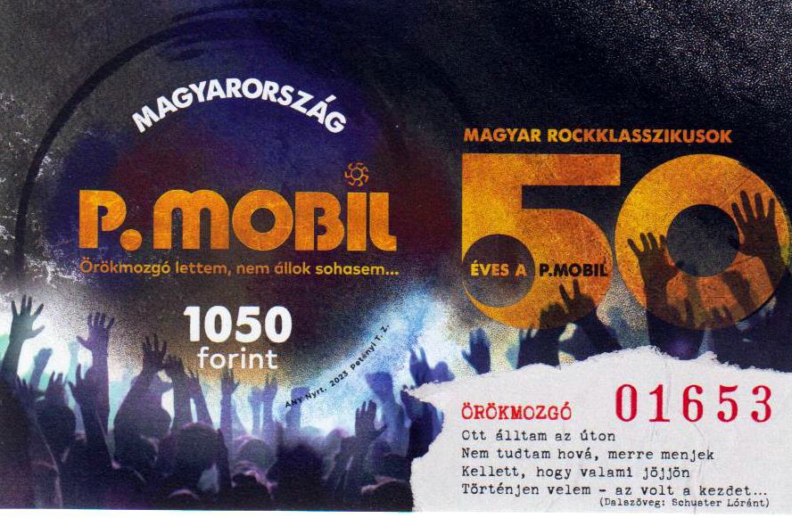 Block: Rock IV P. Mobil 2023, rote Nummer, ungezähnt