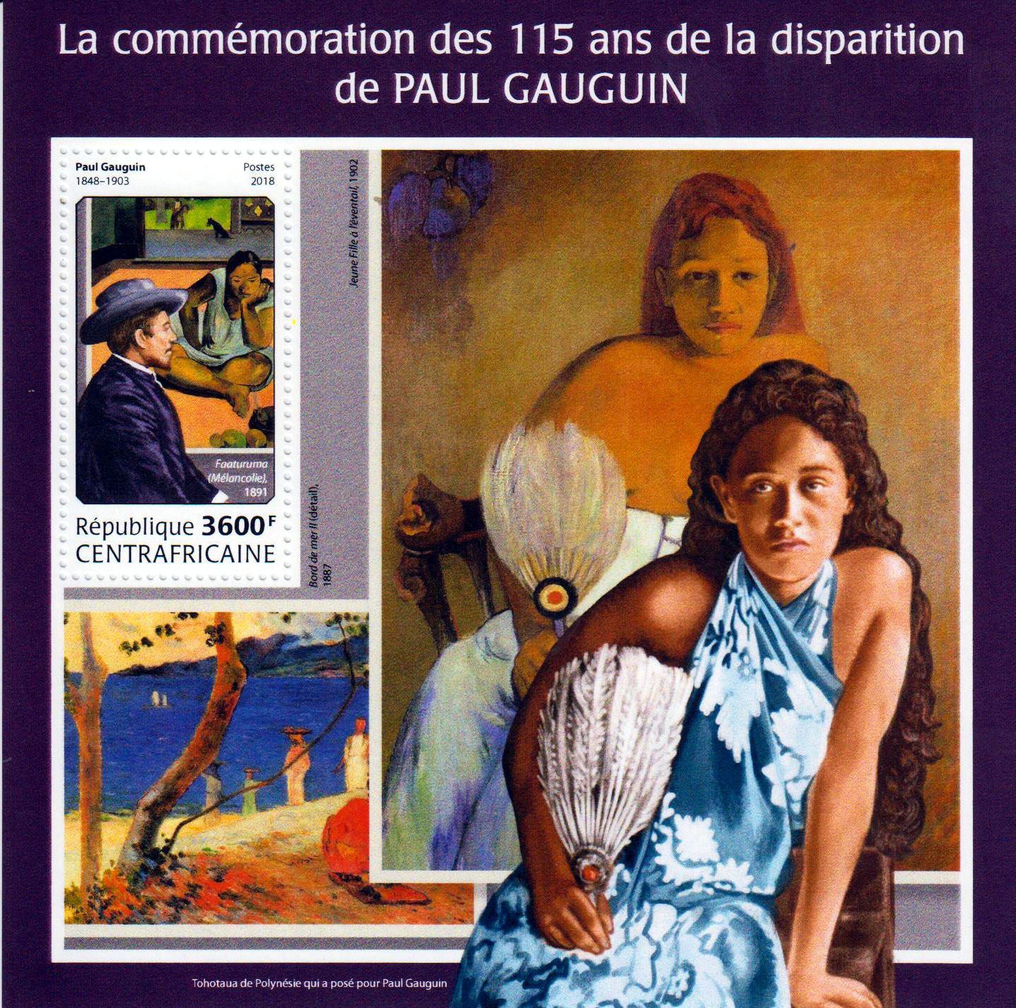 Block: 115. Todestag Paul Gauguin, Gemälde