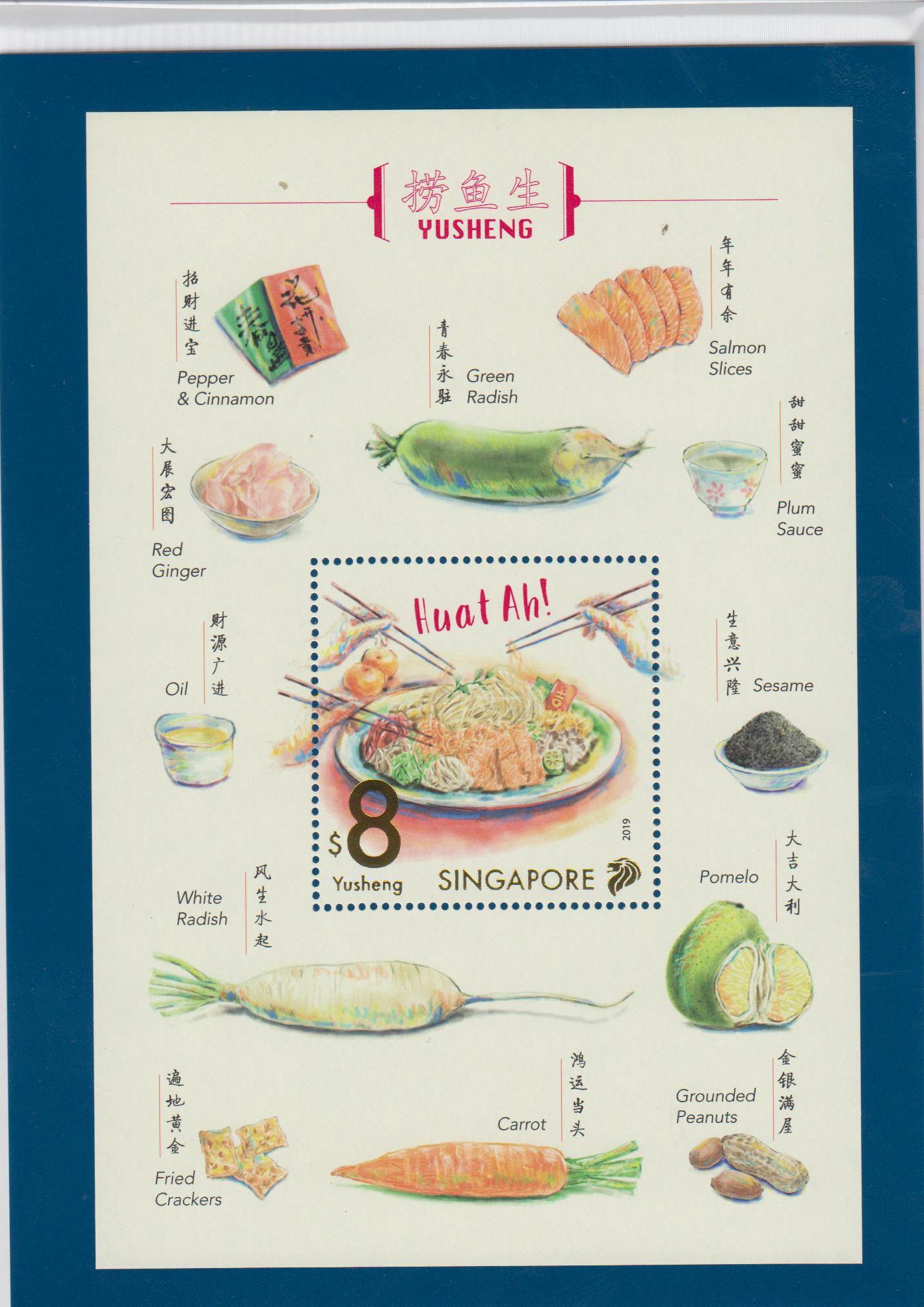 Block: Lo Hei Collectors Sheet, Speisen