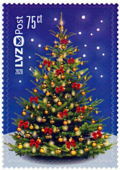 Weihnachtsbaum 2020, gestempelt