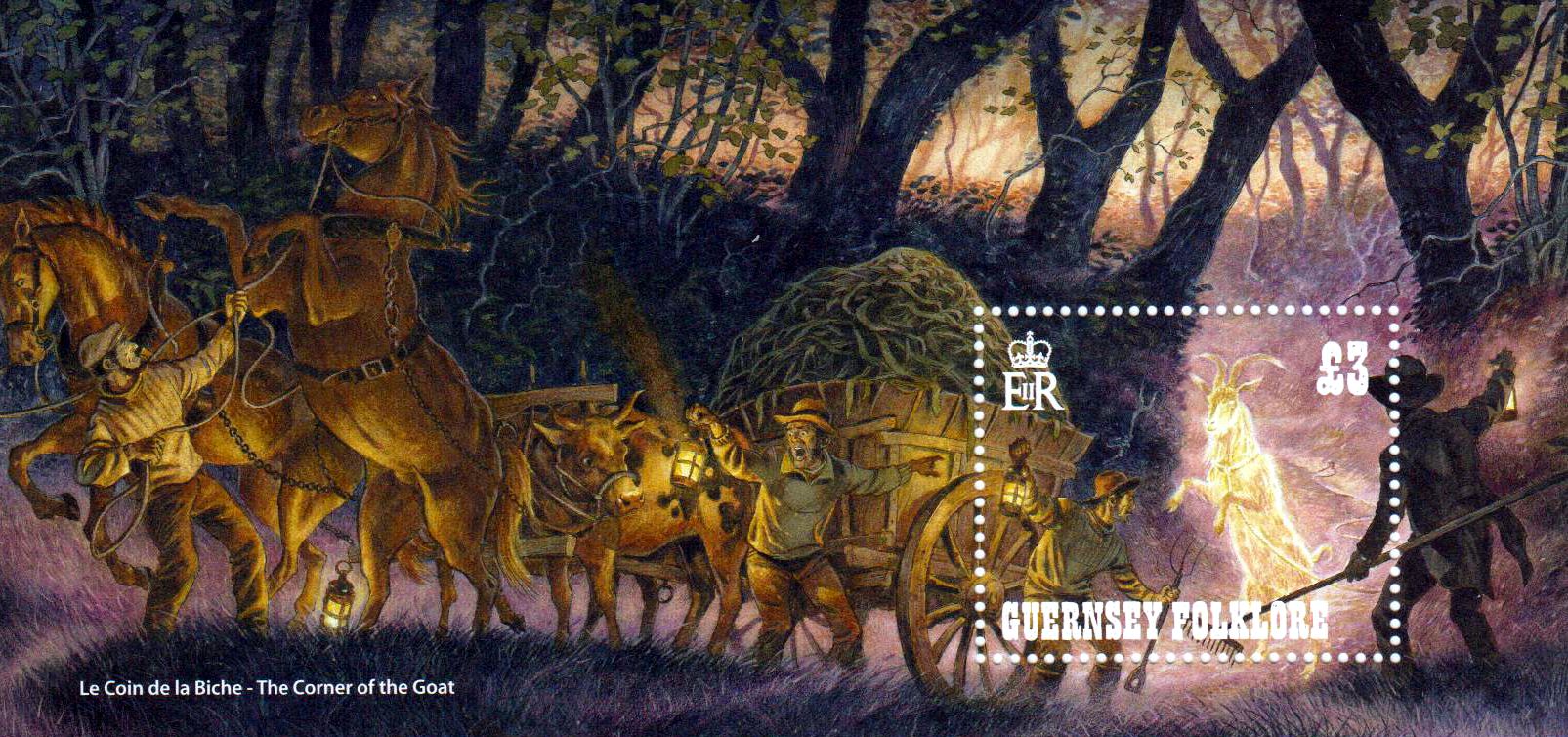 Block: Folklore, Märchen, Pferdewagen