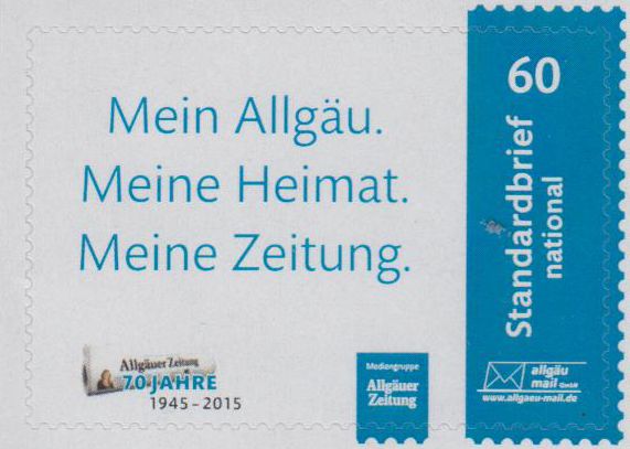 Allgäuer Zeitung 2015, gestempelt