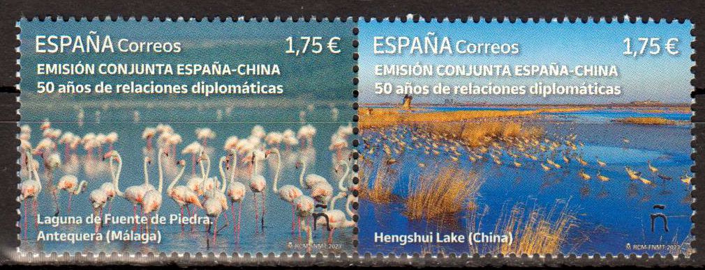 50 Jahre Dipl. Beziehungen mit China 2023, Flamingos