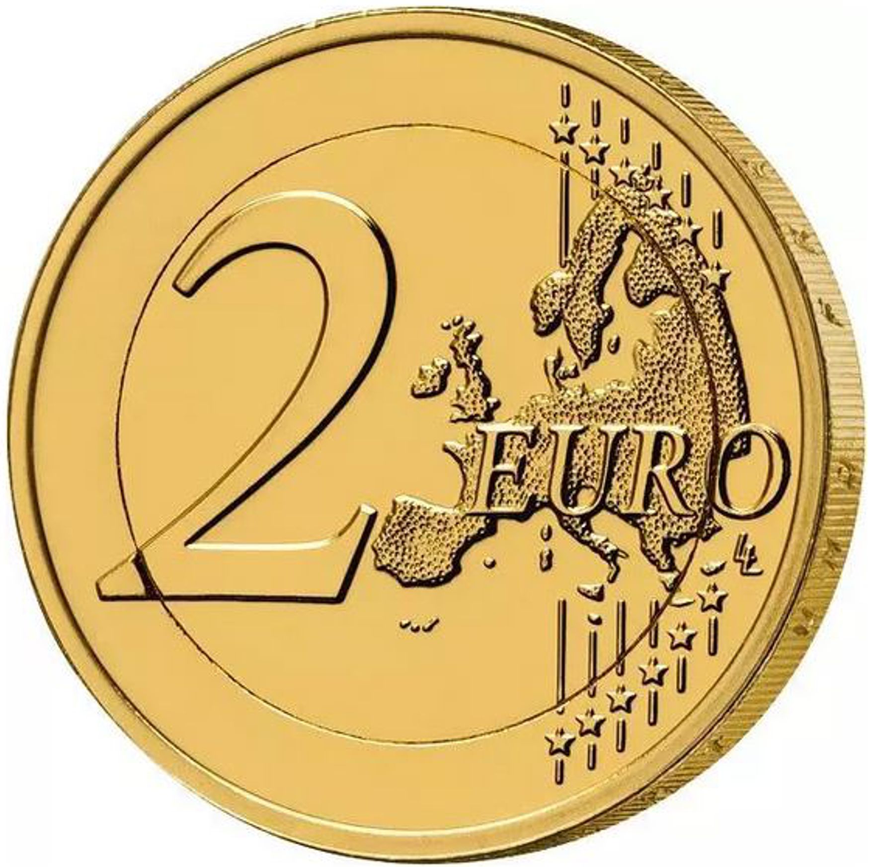 2 Euro Münze coloriert "Goldene Hochzeit", vergoldet inkl. hochwertiger Coin-Card!