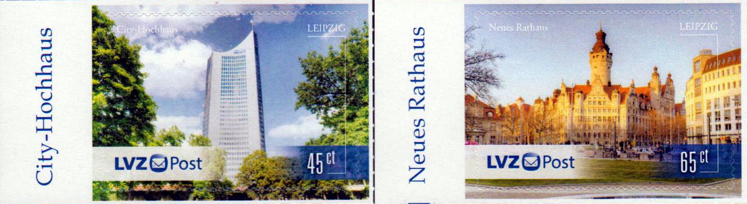 Leipzig 2015, Werte zu 45 und 65 Cent, mit neuem Logo 2017, Ersttag 19.6.17