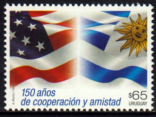 150 J. Freundschaft mit USA, Flagge