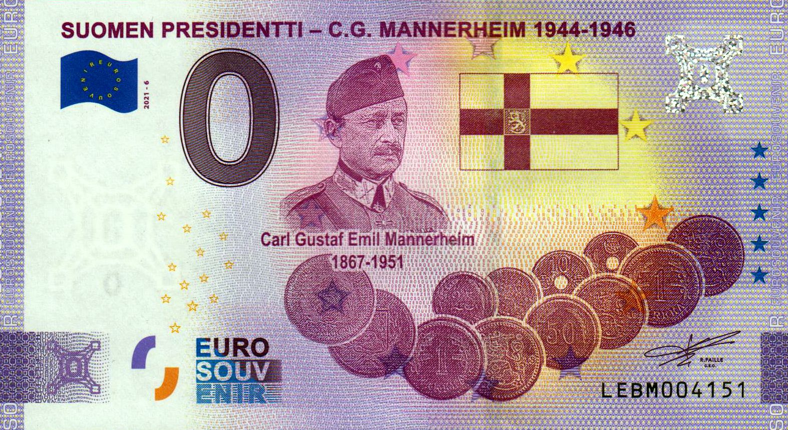Suomen Presidentti - C.G. Mannerheim 2021-6, Anniversary