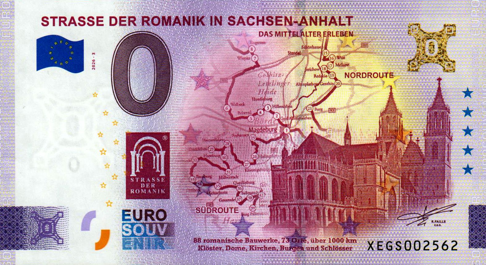 Strasse der Romanik in Sachsen-Anhalt 2026-3, Gold-Edition