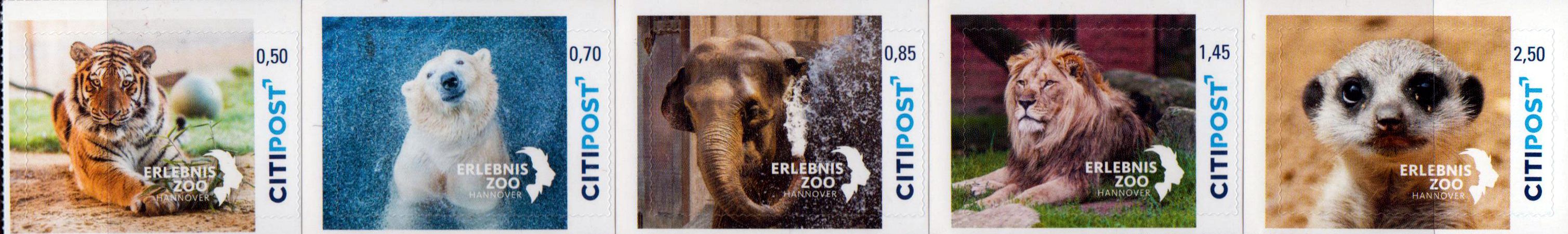 Erlebniszoo 2021, Zootiere, gestempelt