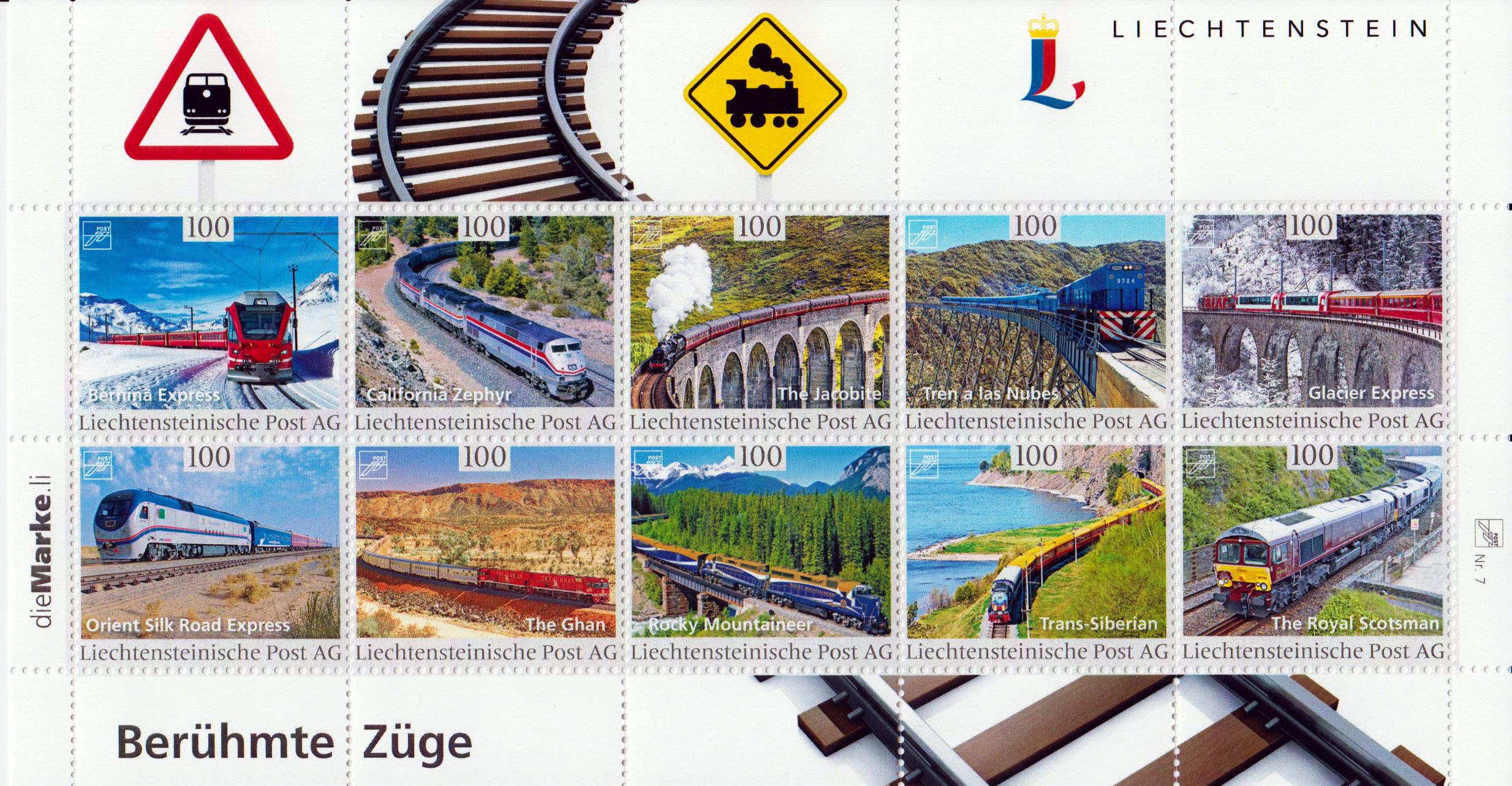 Zdr. Berühmte Züge, personalisiert 2017