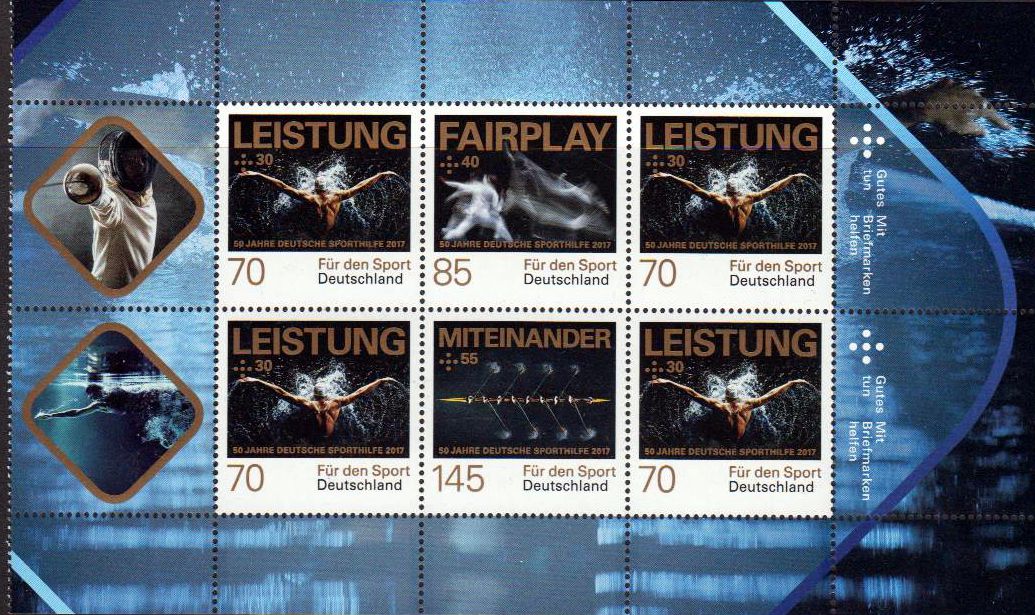 Für den Sport 2017, ungefaltetes H-Blatt
