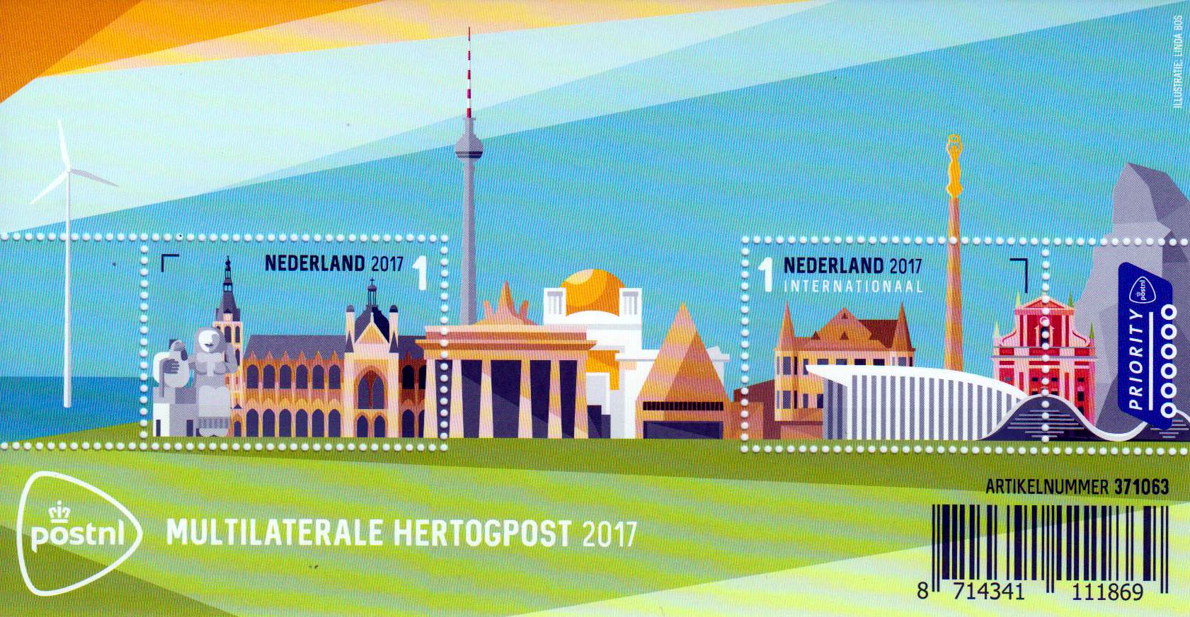 Block: Multilaterale Hertogpost, Luxemburg, Bauwerke, GA
