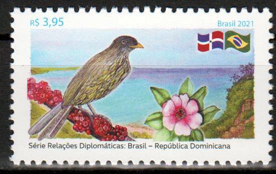 Dipl. Beziehungen mit Dominican. Republik 2021, Vogel