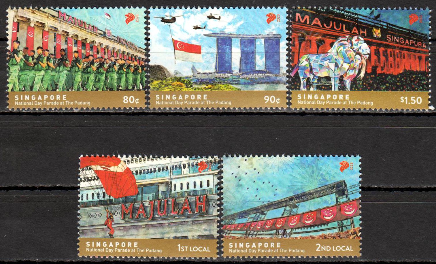 Nationalfeiertag Parade in Padang 2023