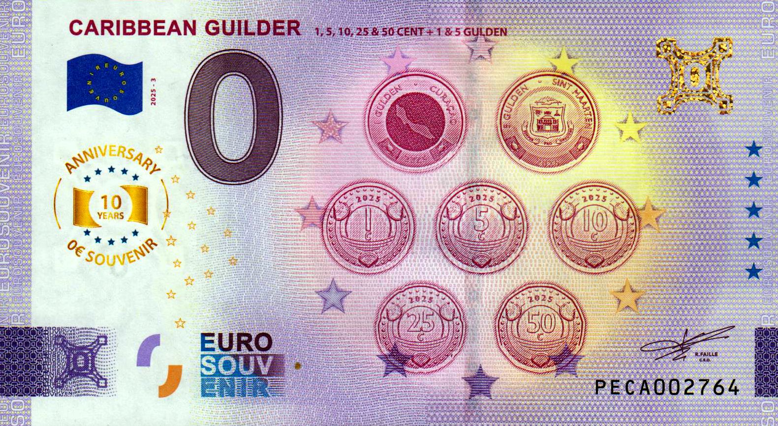 Caribbean Guilder - Münzen 2025-3 Anniversary