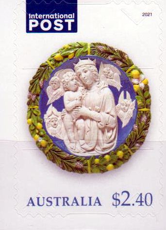 Weihnachten 2021, Maria m. Kind, 2,40, sk, a. MH
