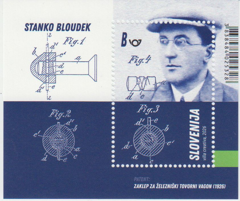Block: Stanko Bloudek 2026, Erfinder mit Patent