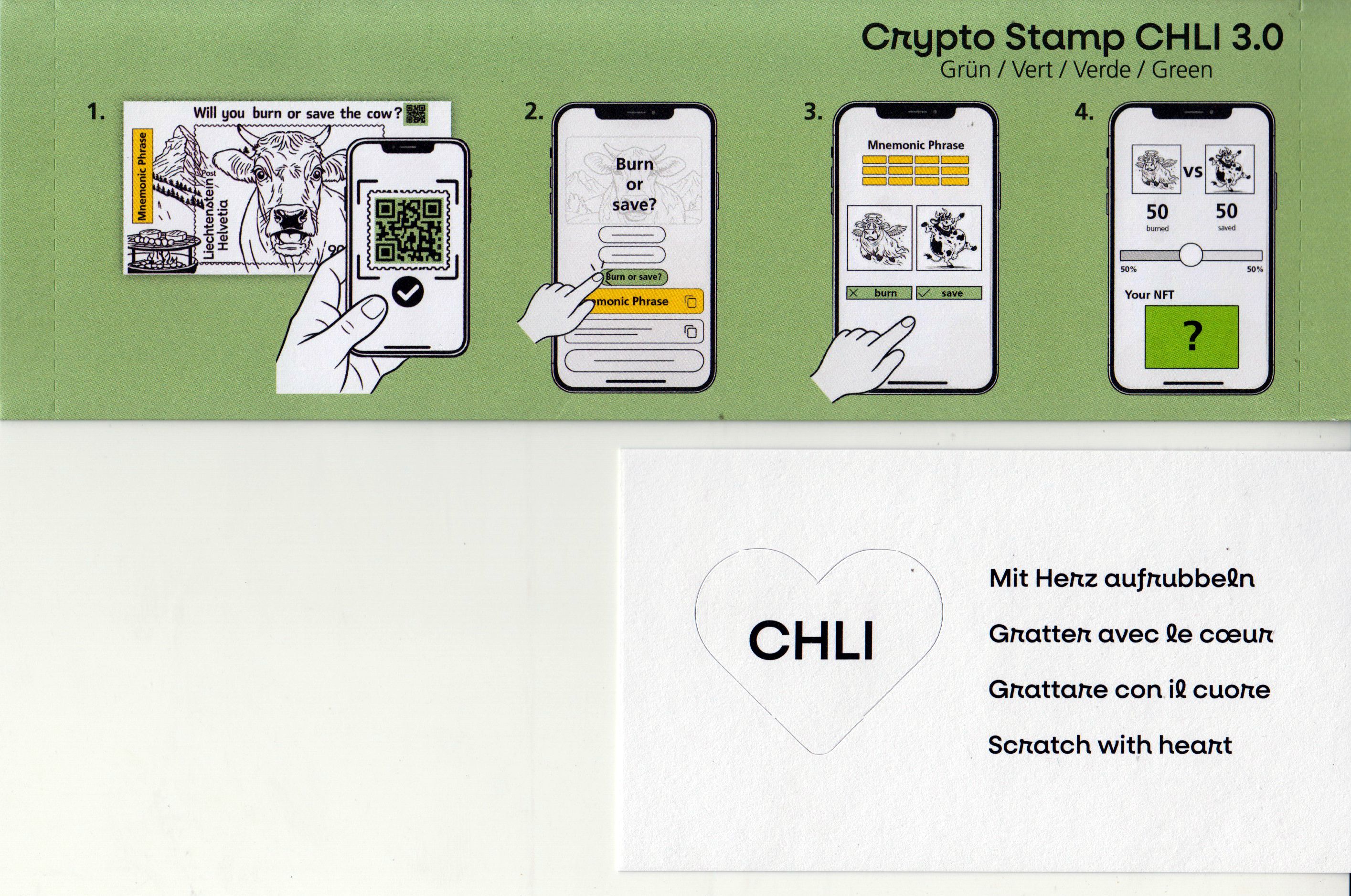 Crypto CHLI 3.0 grün 2026, Schweiz, GA