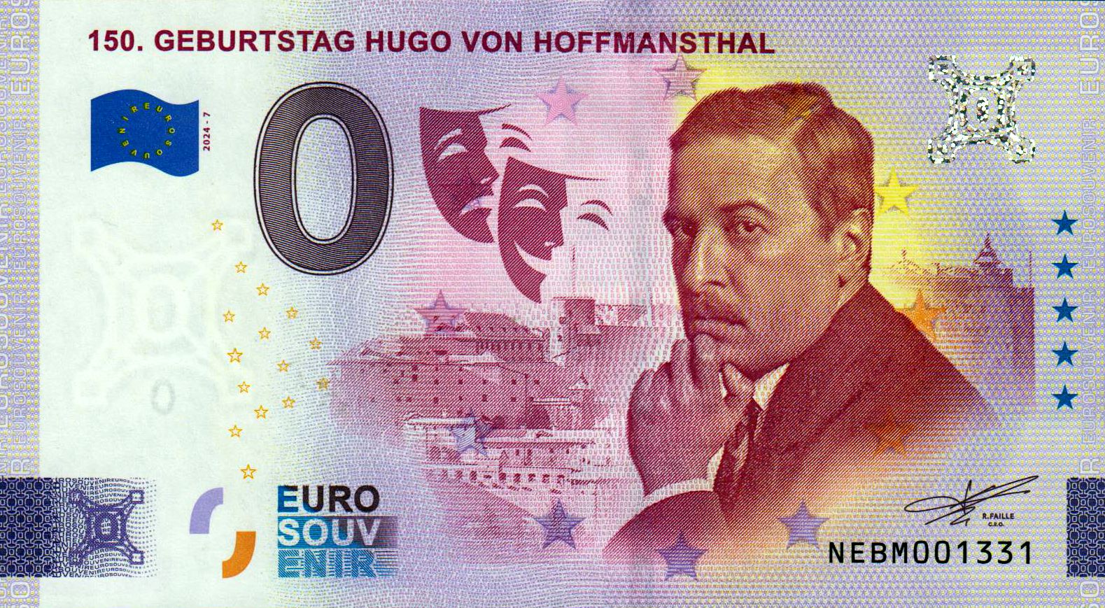 150. Geburtstag Hugo von Hoffmansthal 2024-7 - FEHLDRUCK!!!