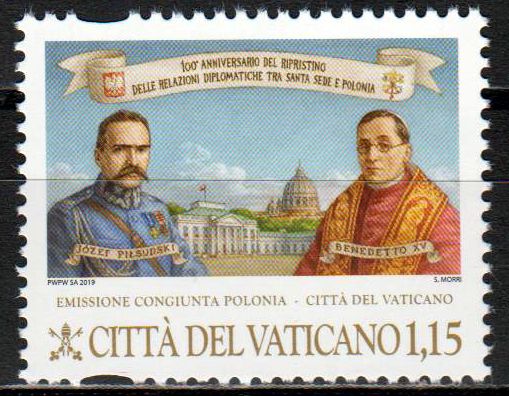 Dipl. Beziehungen, Polen, Papst Benedikt, Josef Pilsudski GA