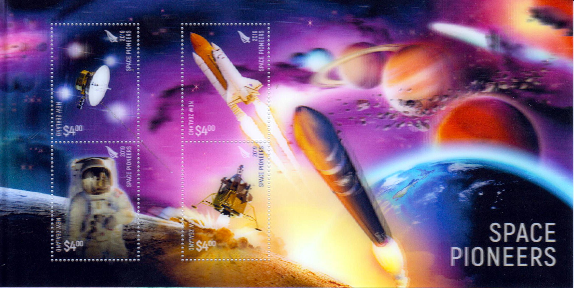 Block: Weltraumpioniere 2019, 3-D Block