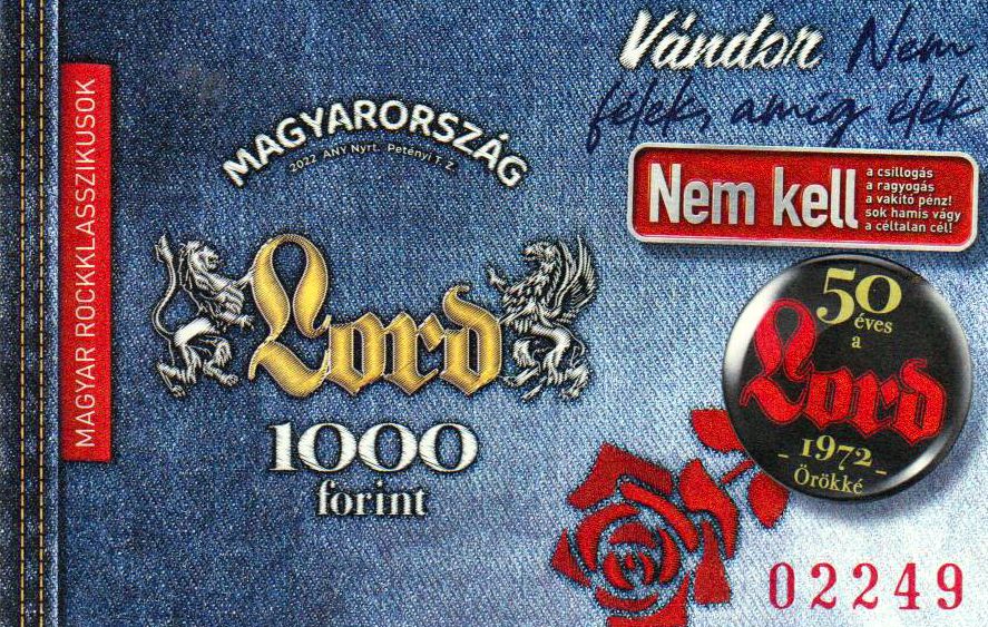 Block: Rock III, geschnitten, rote Nummer