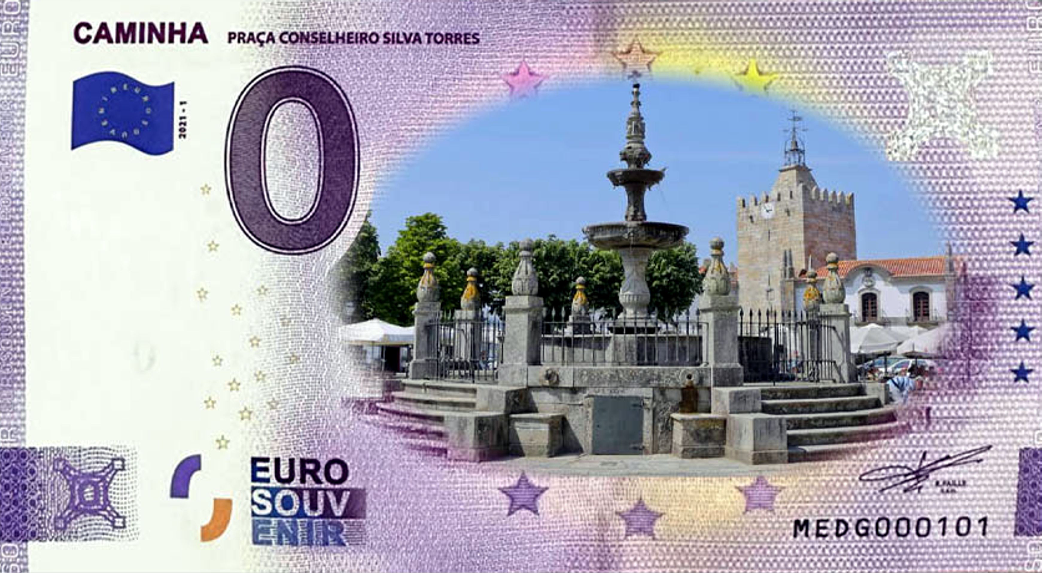 Caminha 2021-1, colorierter Schein