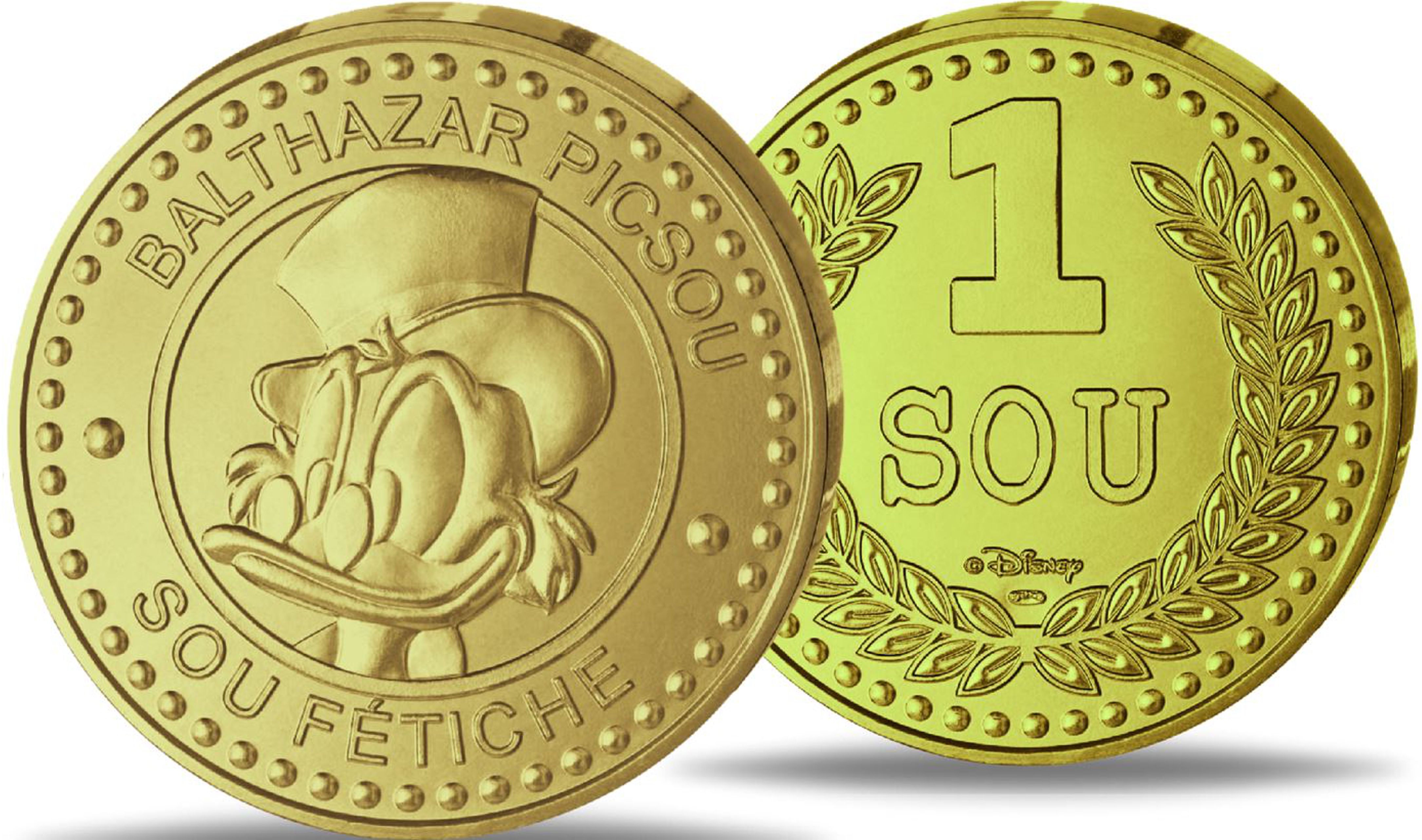 Gedänkprägung "Dagobert Duck" - Dagoberts "Number One Dime" - Monnaie de Paris