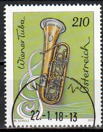 Wiener Tuba 2018, gestempelt