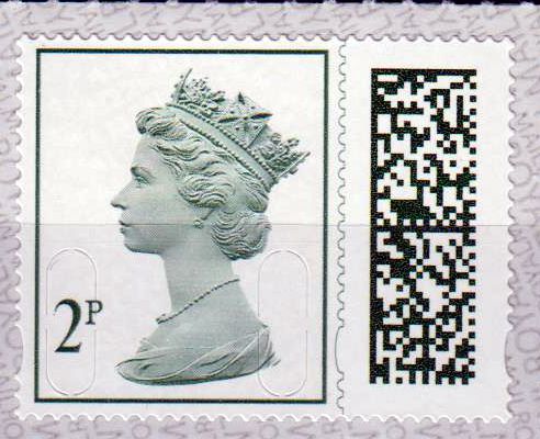 Dauer: Queen 2p Barcoded Machin 2022