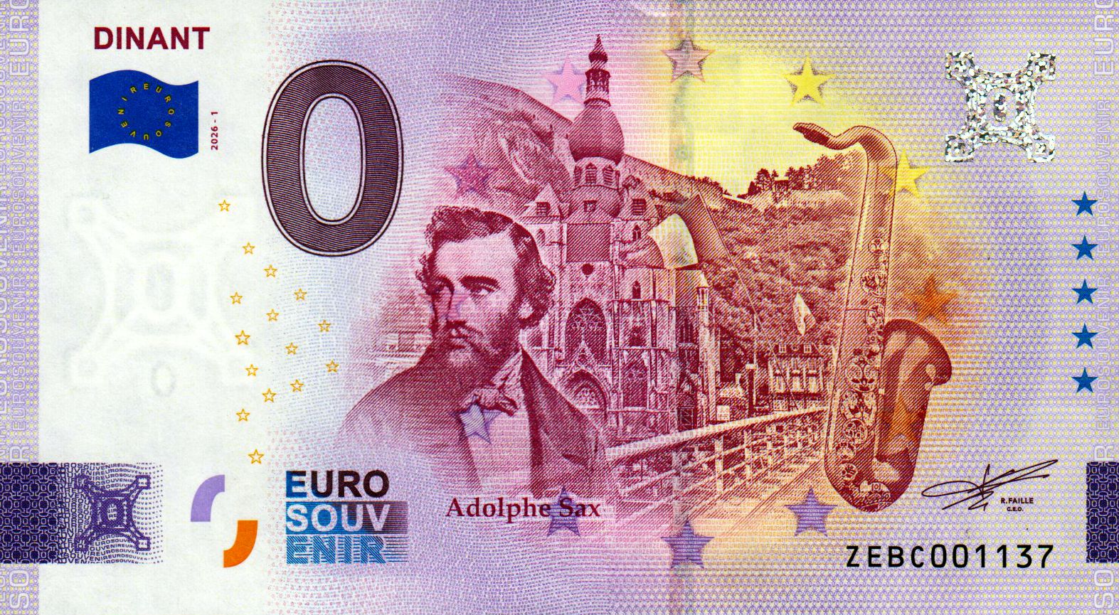 Dinant - Adolphe Sax 2026-1 Silber