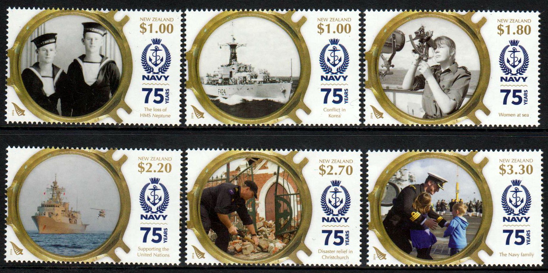 75 Jahre Navy, Schiffe, Matrosen