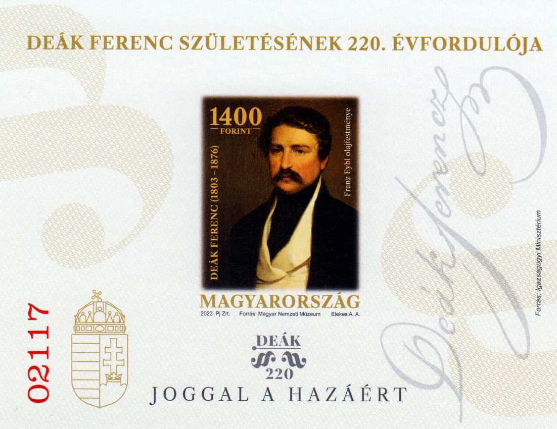 Block: Deak Ferenc 2023, rote Nummer