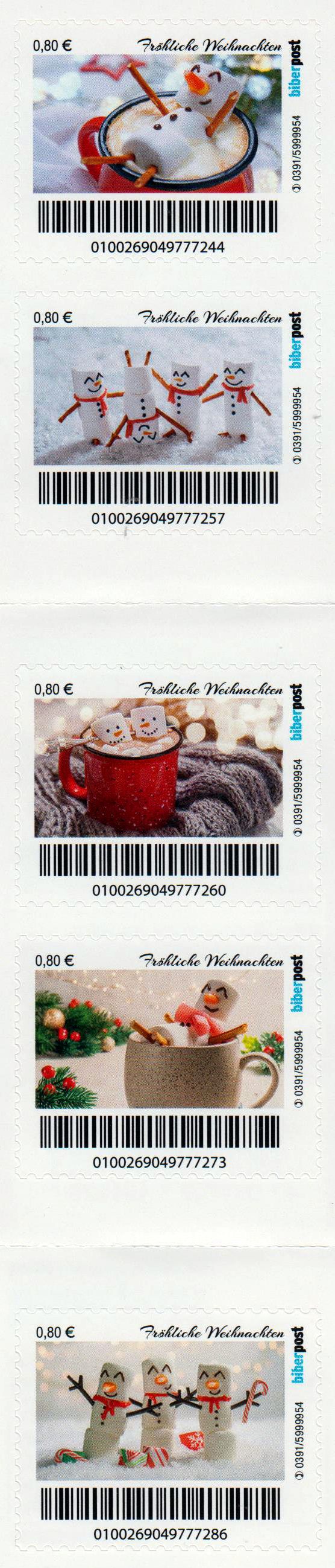 MH: Fröhliche Weihnachten 2023, gestempelt
