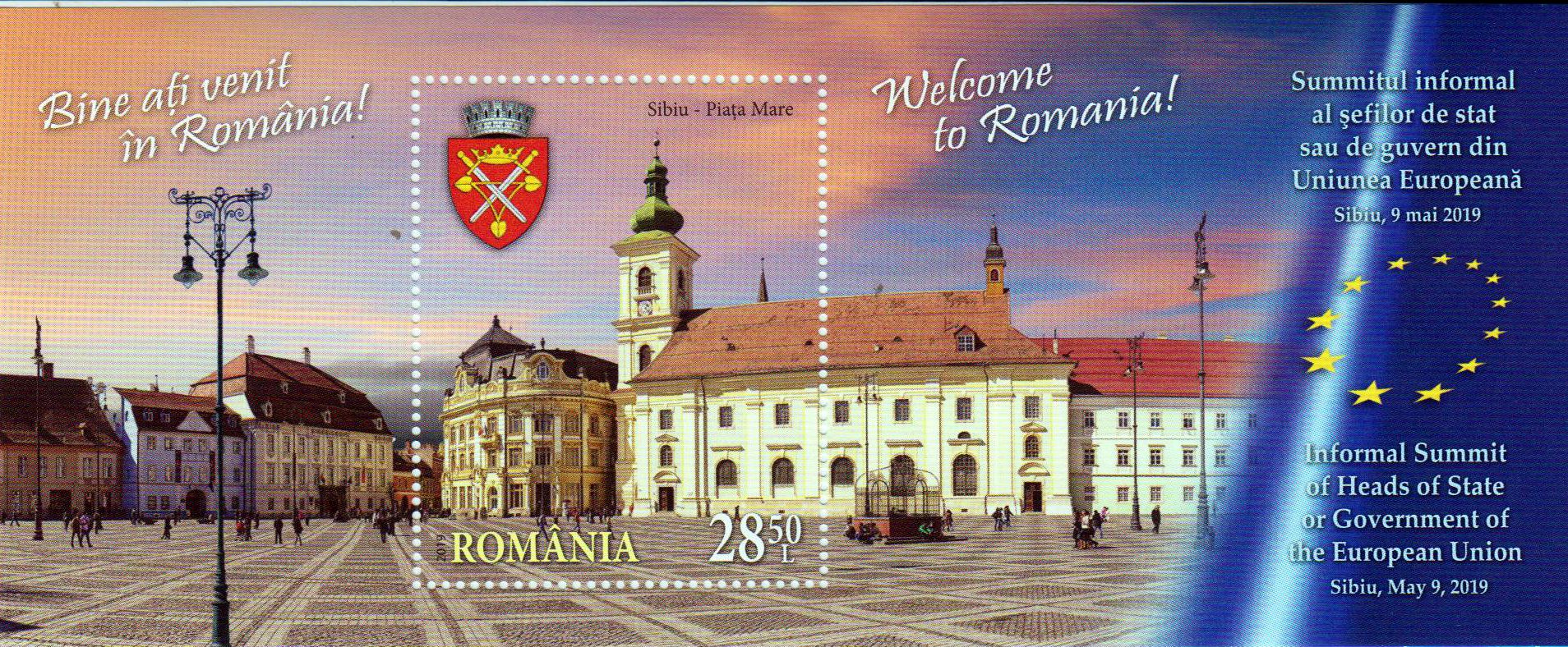 Block: Willkommen in Rumänien, gezähnt