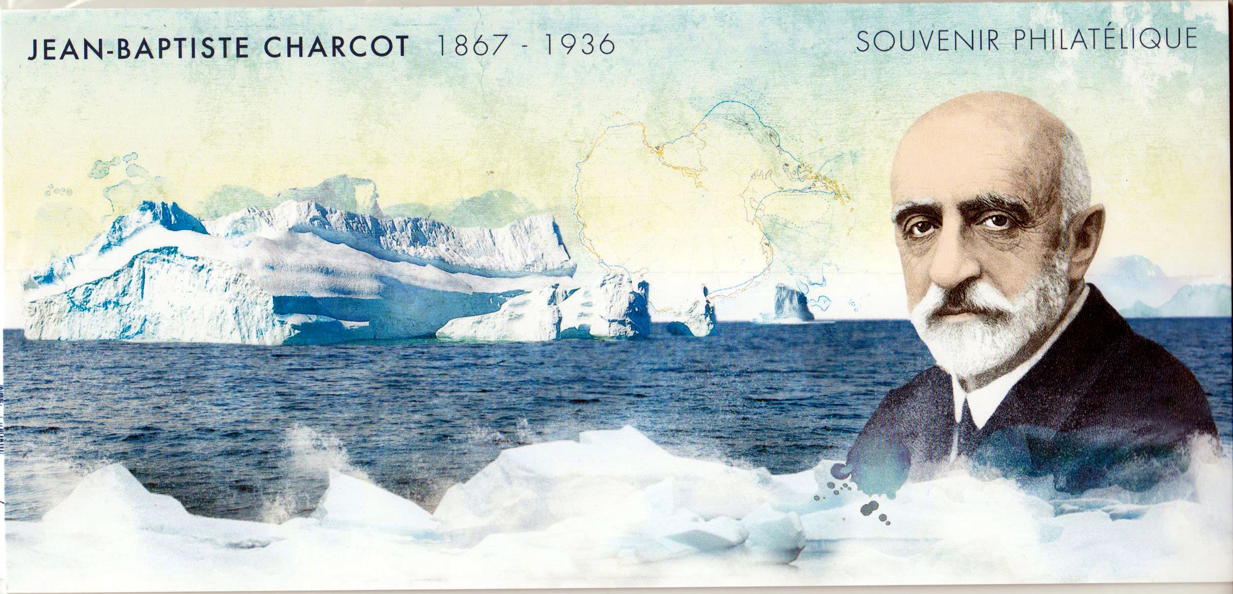 Block: Jean-Baptiste Charcot, Segelschiff, Pinguin, Souvenir