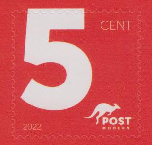 Ergänzungswert 5 Cent 2022, gestempelt