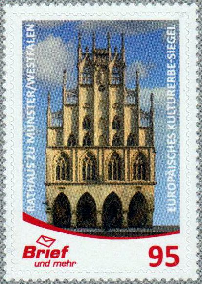 Rathaus zu Münster 2022, gestempelt