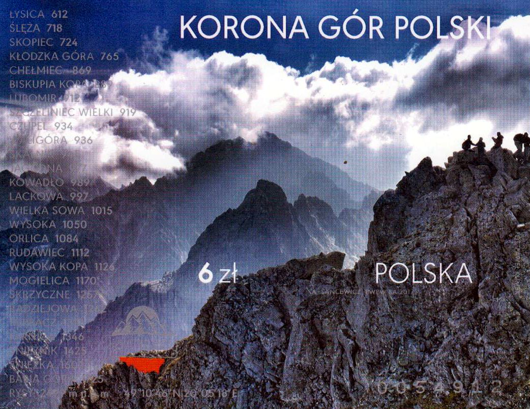 Block: Krone poln. Gebirge, geschnitten