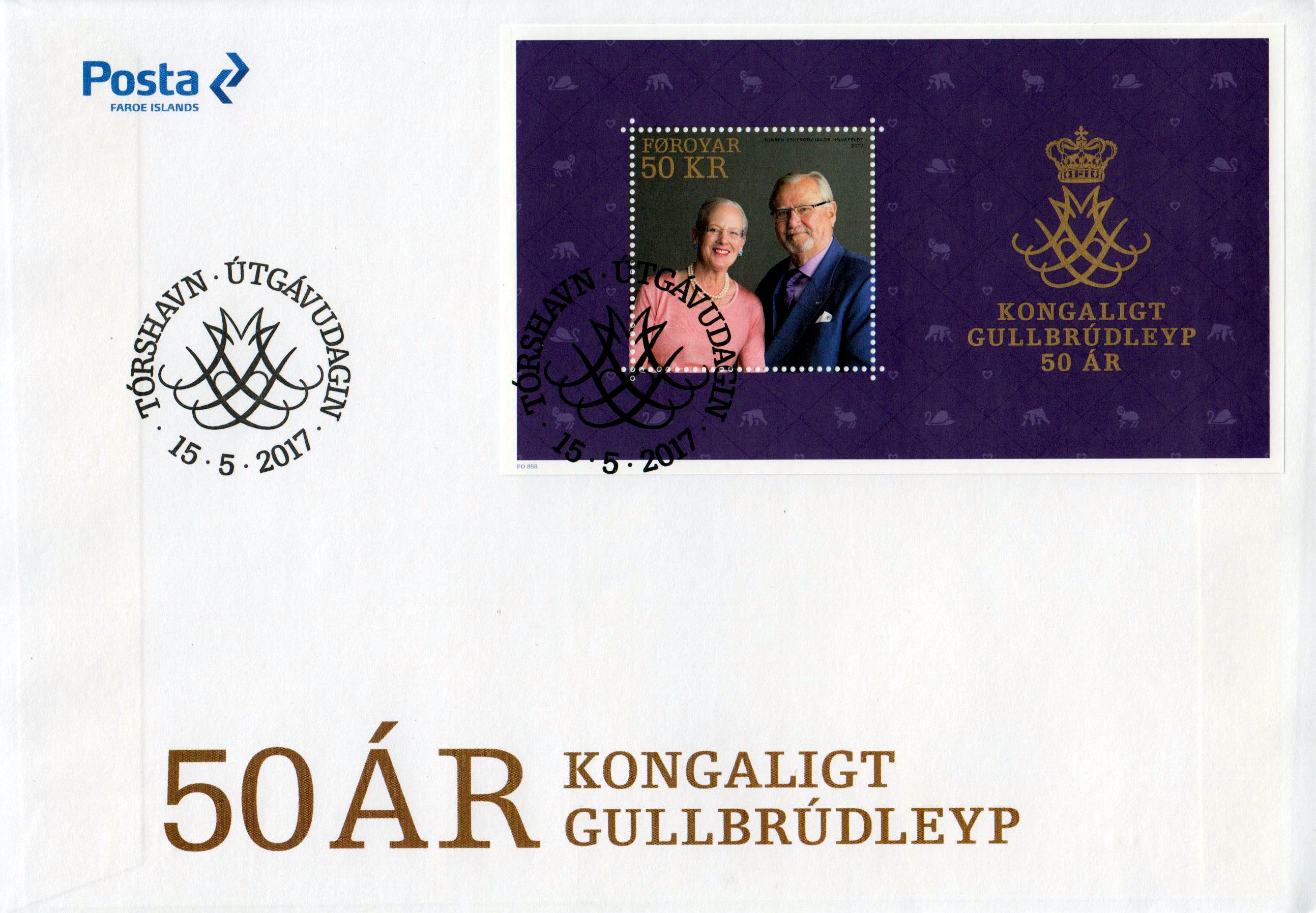 Block: Königl. Goldene Hochzeit, Dänemark, Grönland GA
