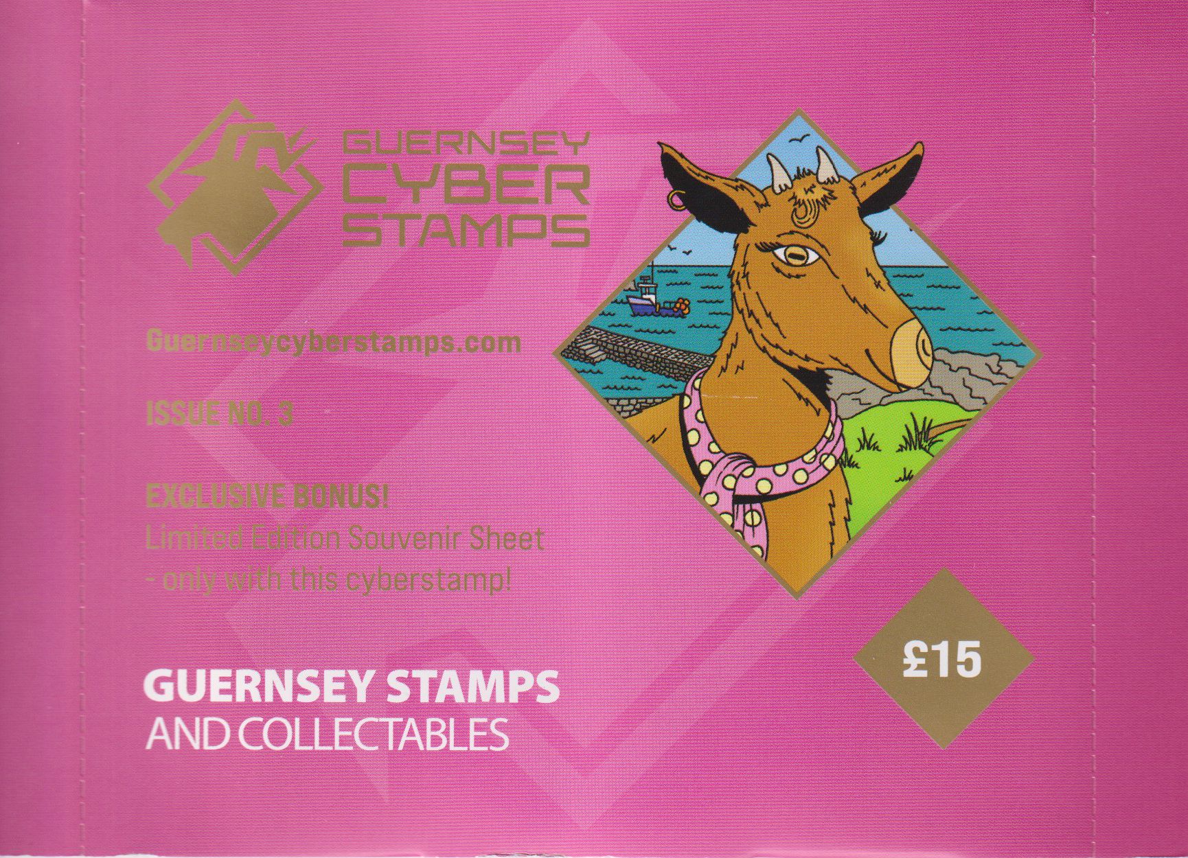 Block: Crypto, Royal Golden Guernsey 2026, Nanny the Kid, pink