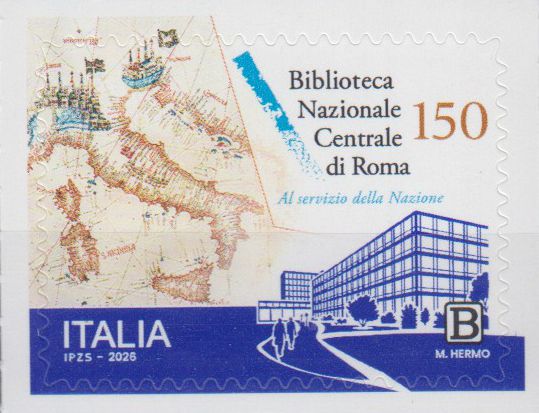 150 Jahre Nationalbibliothek von Rom 2026, sk