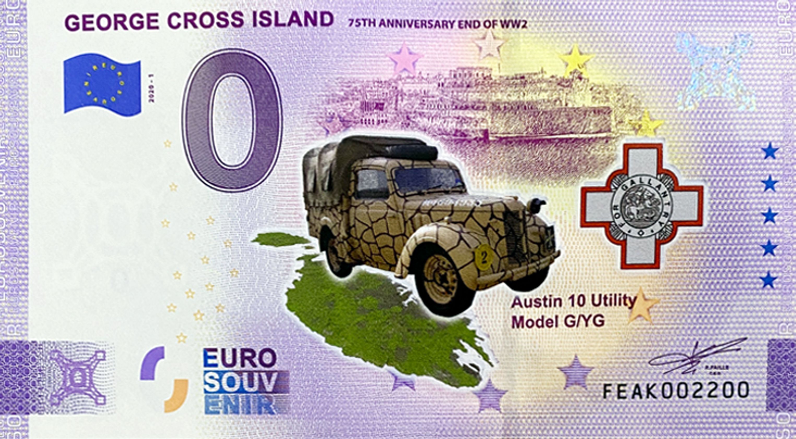 George Cross Island 2020-1, Coloriert