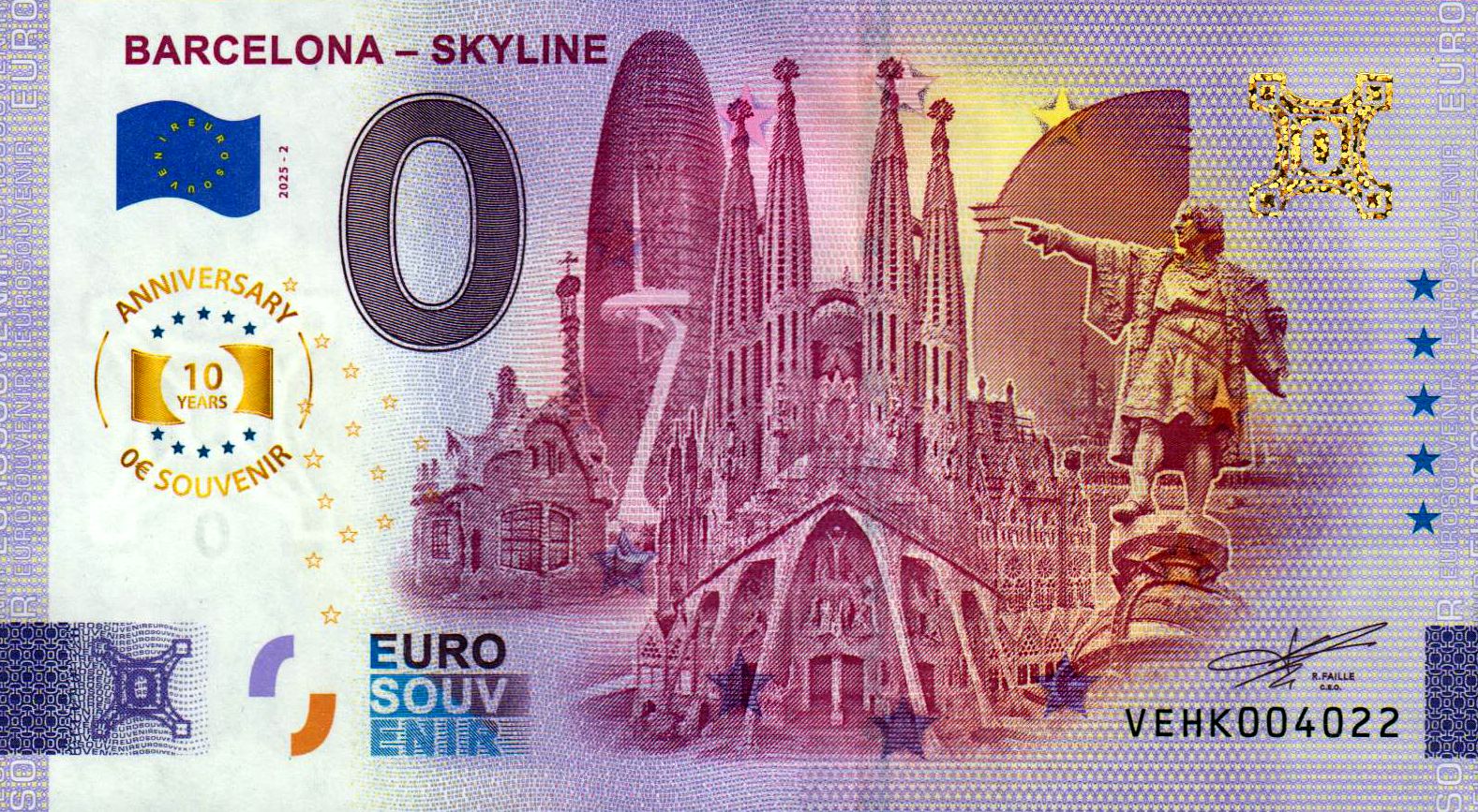 Barcelona - Skyline 2025-2 Anniversary