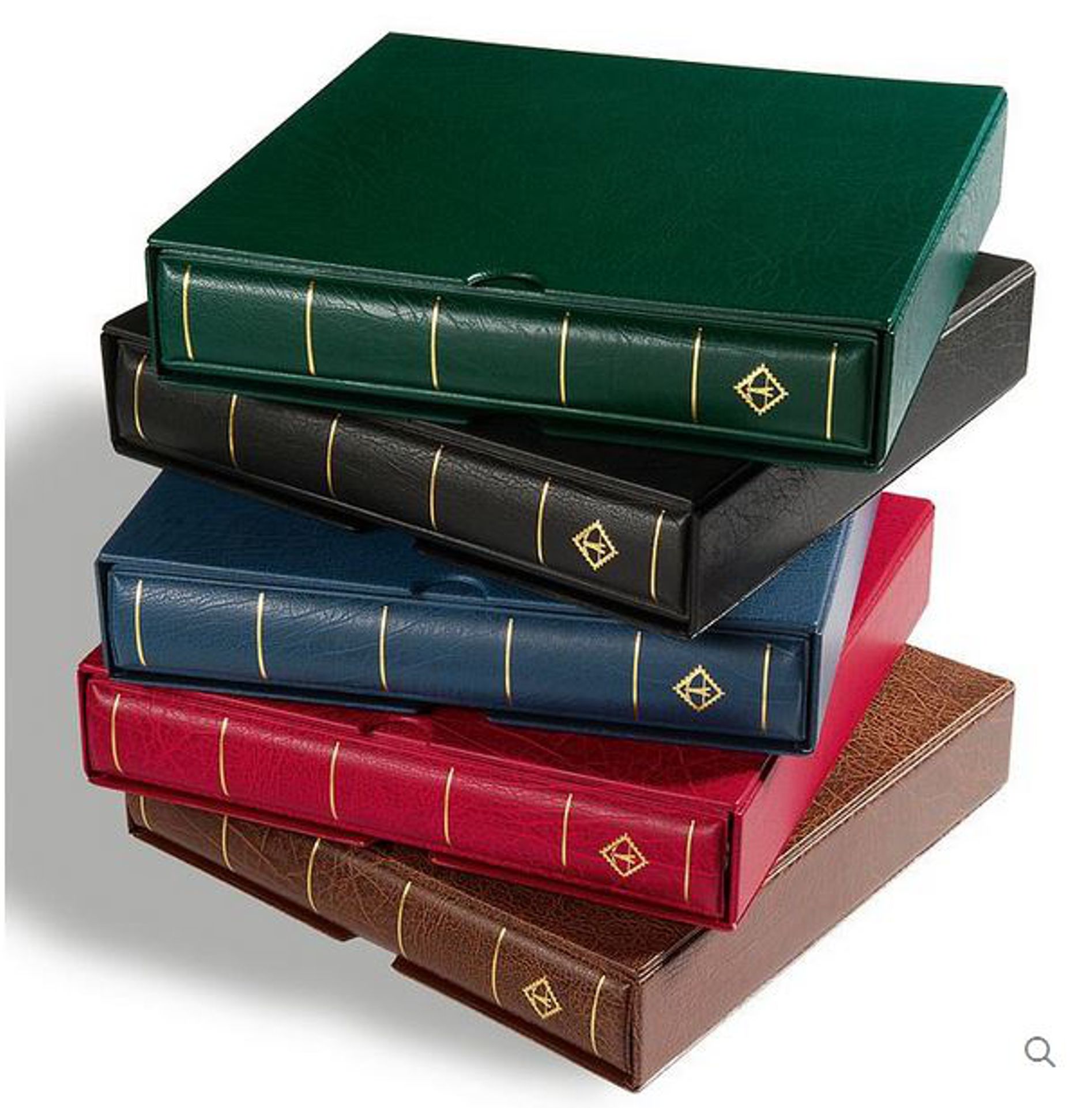 Leuchtturm Ringbinder Excellent DE, Farbe braun, ink. Schutzkassette