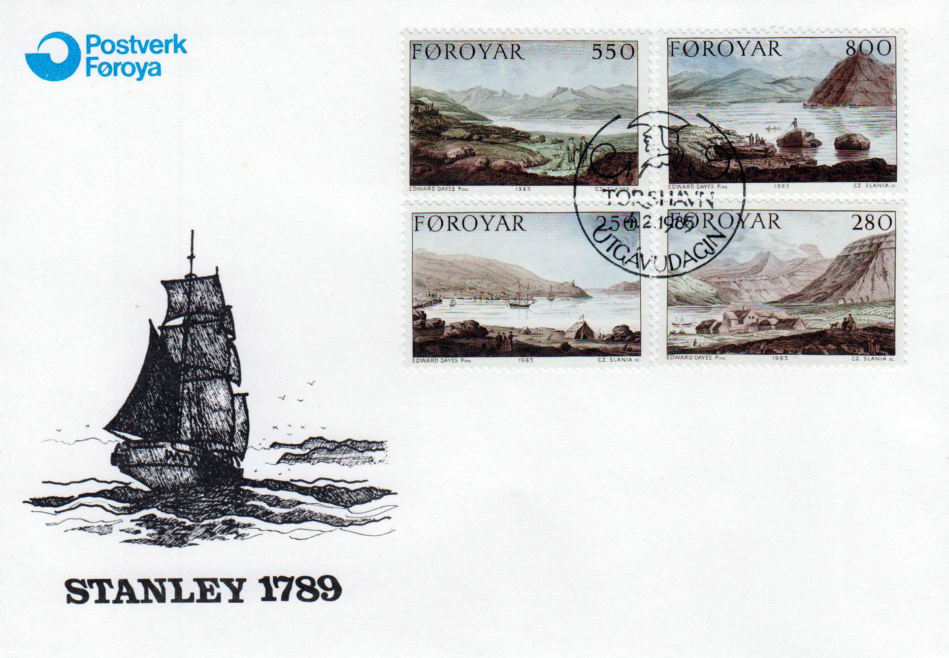 Landschaftsgemälde von Edward Dayes 1985