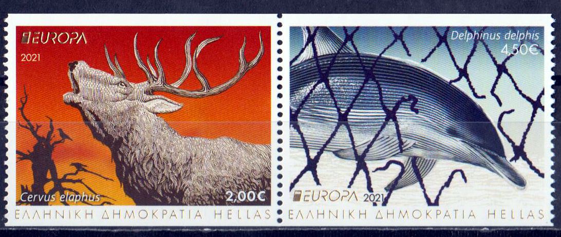 Europa 2021, Rothirsch, Delfin, a. MH