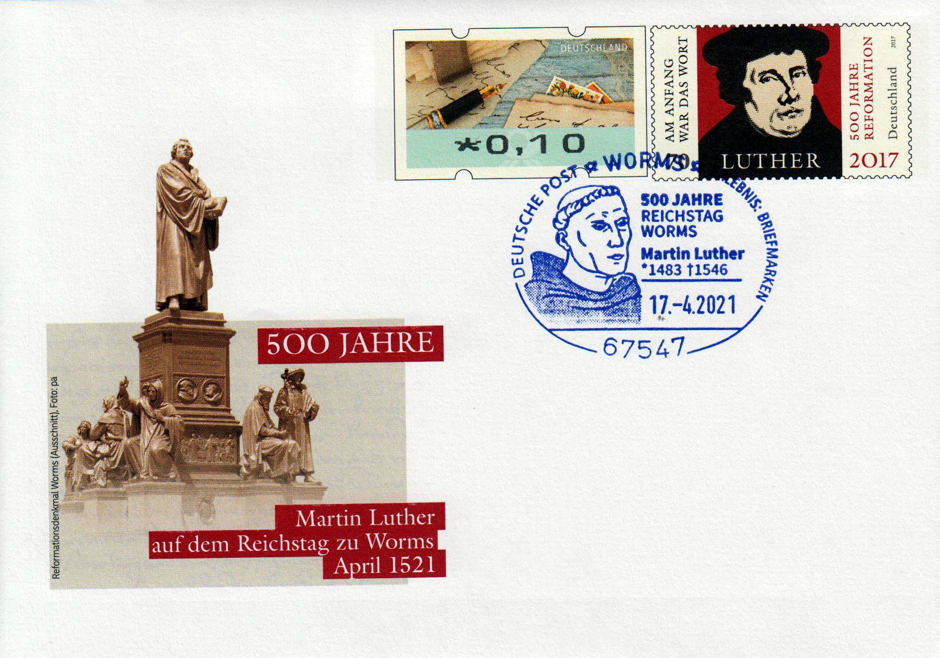 500 Jahre Martin Luther auf dem Reichstag Worms, SSt Worms