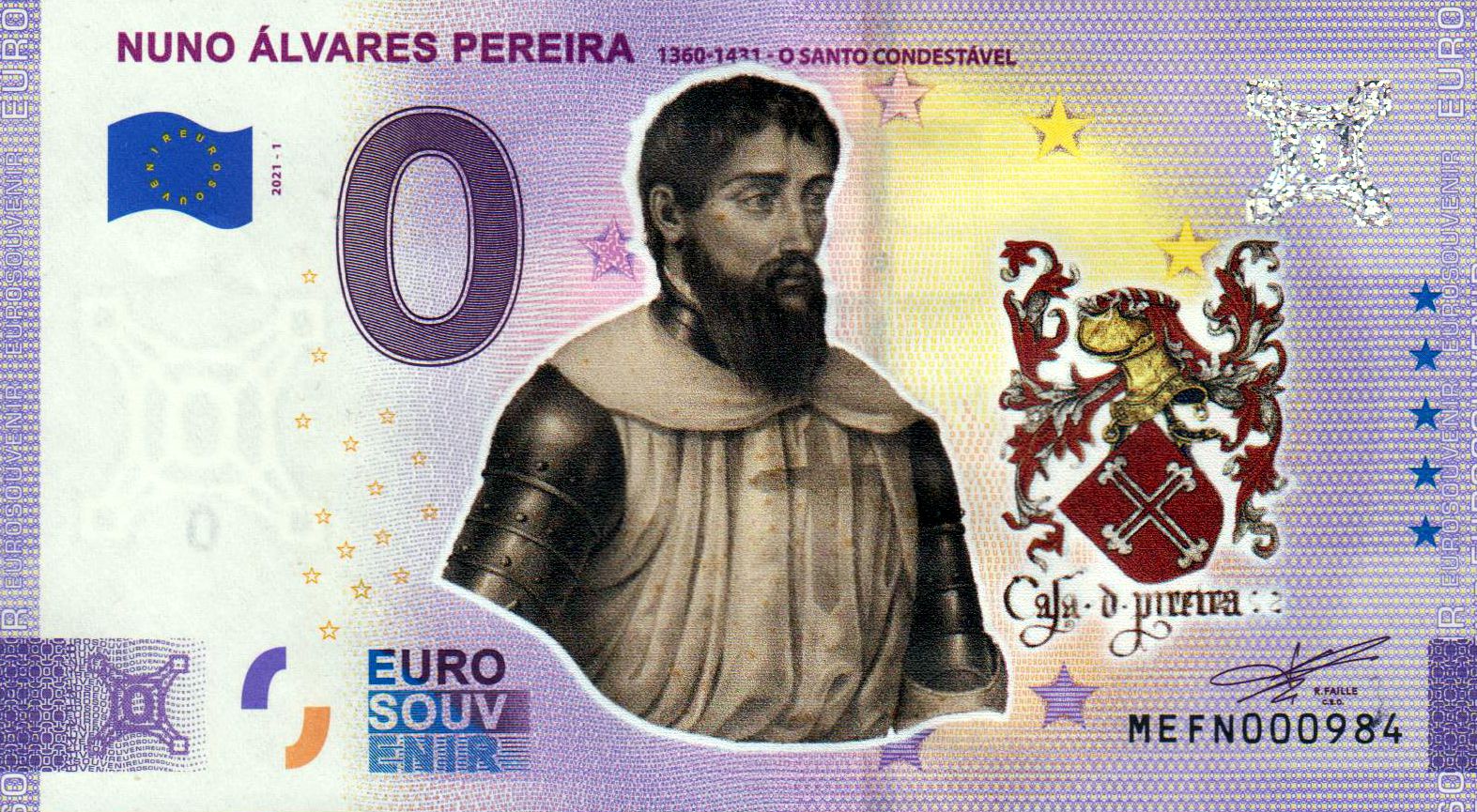 Nuno Alvares Pereira 2021-1, Coloriert