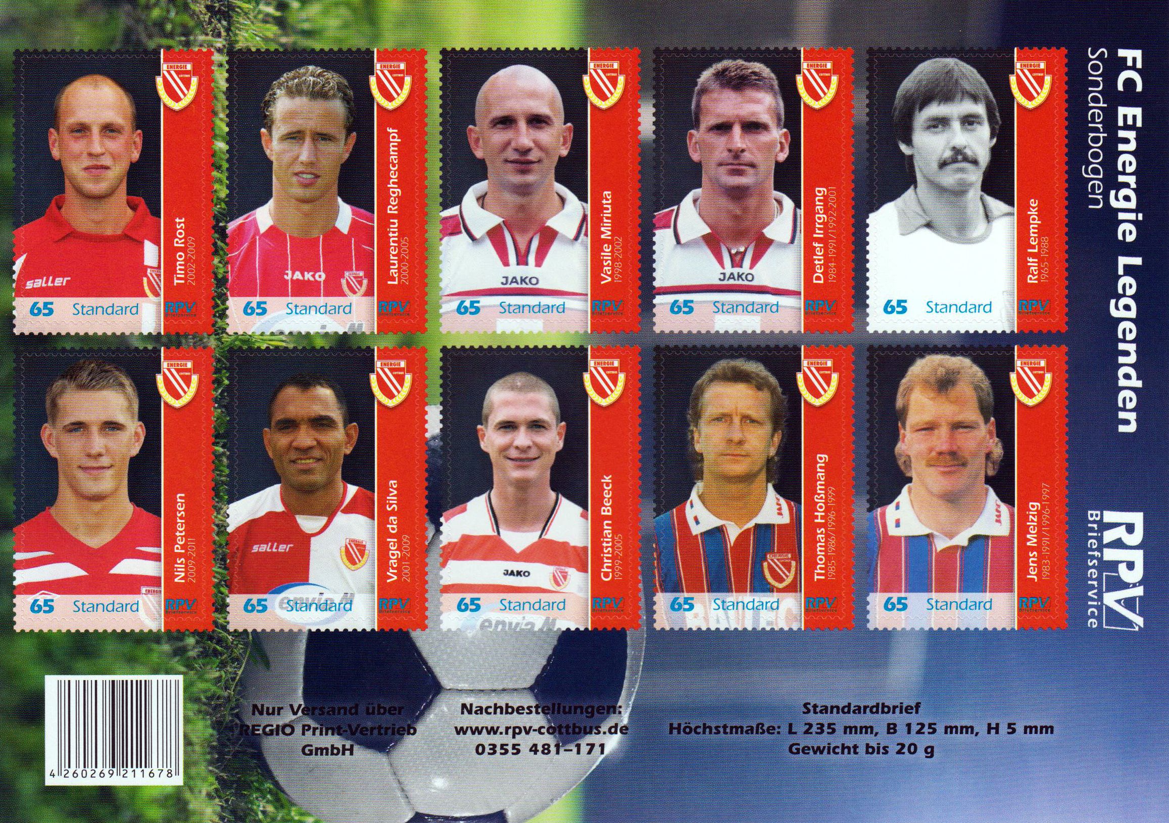 FC Energie Cottbus 2018, gestempelt